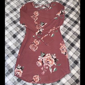 Long Sleeve Floral Midi Dress